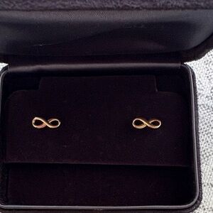 Tiffany & Co. 18K Rose Gold Infinity Earrings